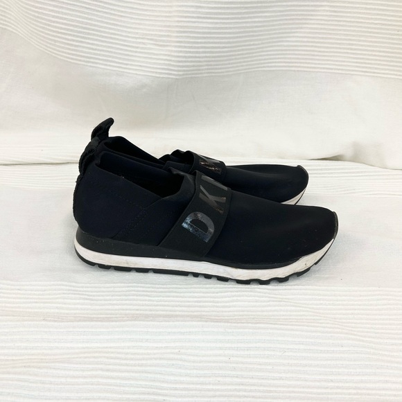 DKNY Jeannie Logo Slip-On Black Sneakers - Picture 6 of 12